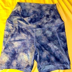 Small blue tie dye shorts
